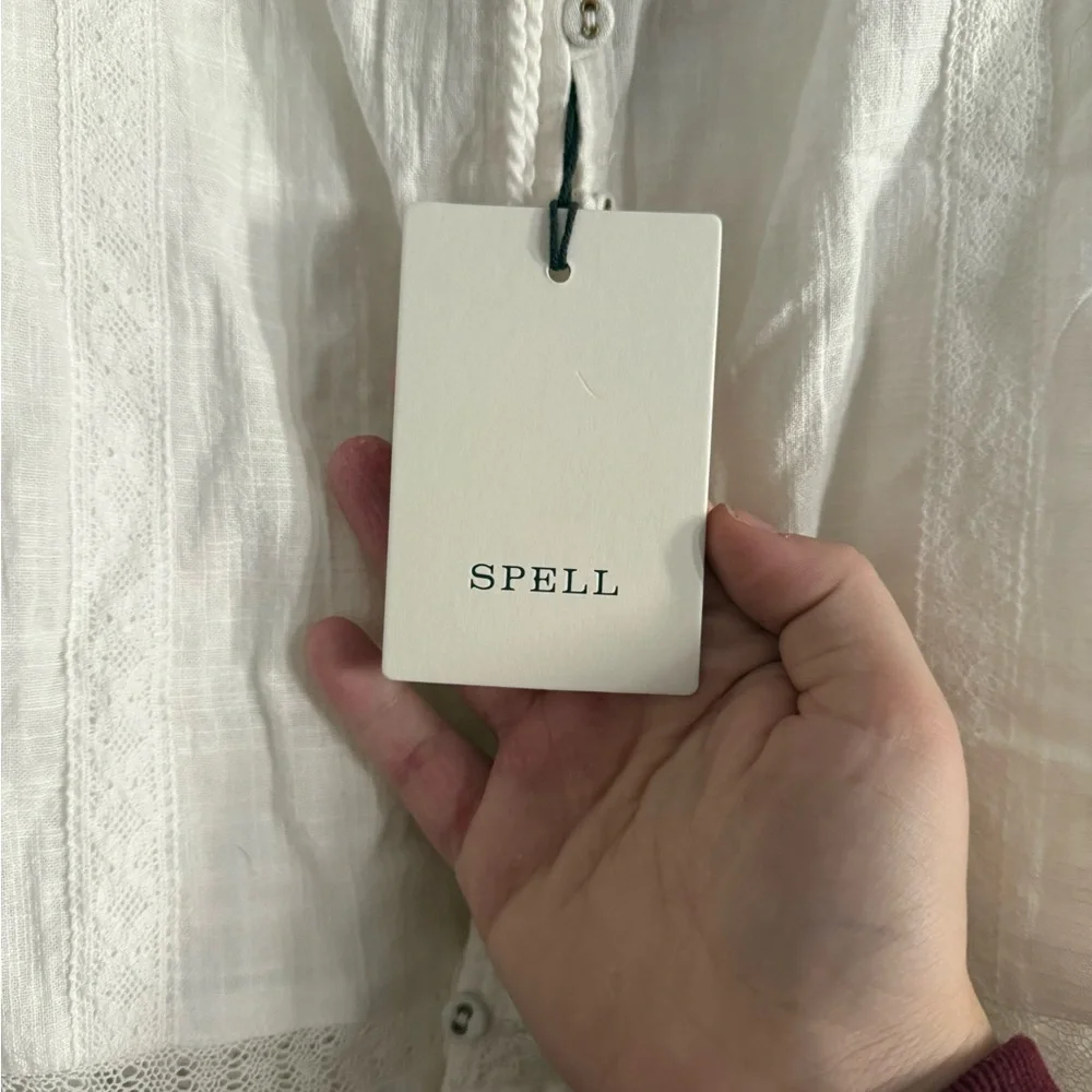 SPELL boho button down tank - Picture 5 of 5